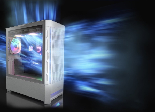 COUGAR PC skříň DUOFACE Pro White Mid Tower Airflow Front Panel TG Left Panel 2 x ARGB 140mm & 1x 120mm Fans