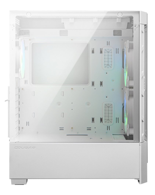 COUGAR PC skříň DUOFACE Pro White Mid Tower Airflow Front Panel TG Left Panel 2 x ARGB 140mm & 1x 120mm Fans