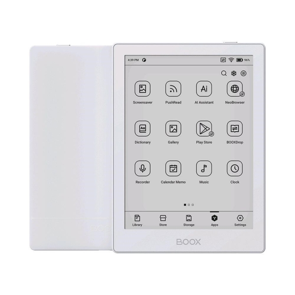 E-book ONYX BOOX GO 6, bílá, 6'' Carta 1300, 32GB, Bluetooth, Android 11, E-ink displej