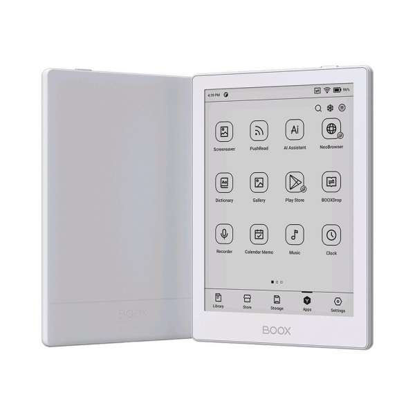 E-book ONYX BOOX GO 6, bílá, 6'' Carta 1300, 32GB, Bluetooth, Android 11, E-ink displej