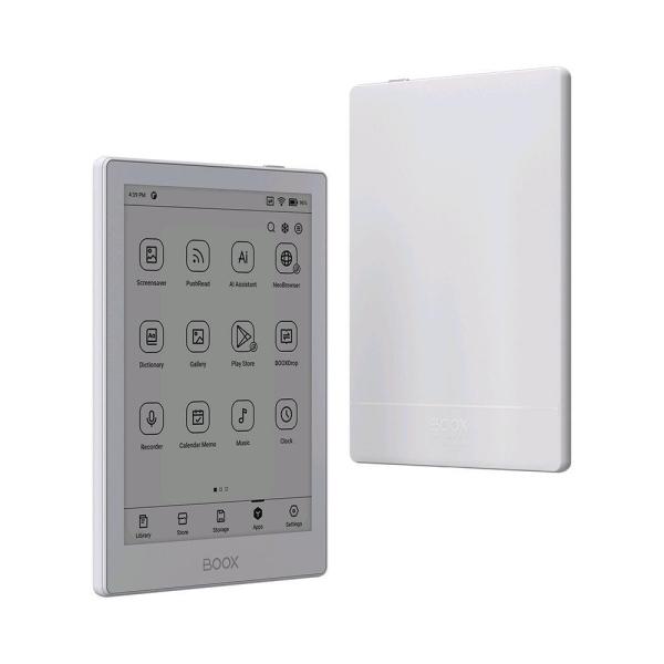 E-book ONYX BOOX GO 6, bílá, 6'' Carta 1300, 32GB, Bluetooth, Android 11, E-ink displej