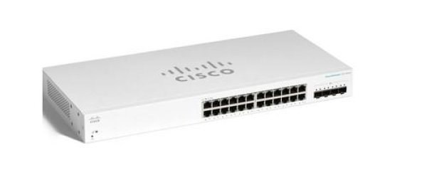 Cisco switch CBS220-24T-4G (24xGbE,4xSFP,fanless) - REFRESH