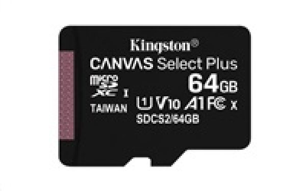 Kingston Canvas Select Plus A1/micro SDXC/64GB/100MBps/UHS-I U1 / Class 10