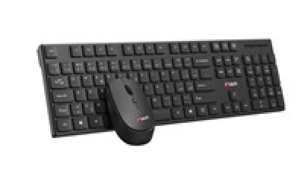 Klávesnice C-TECH WLKMC-03, bezdrátový combo set s myší, černý, USB, CZ/SK?v=1746043203
