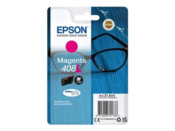 Náplň EPSON C13T09K34010, 408L DURABrite Ultra Ink purpurová (21,6 ml)