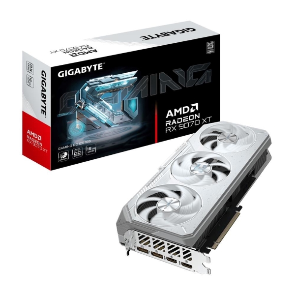 GIGABYTE Radeon™ RX 9070 XT GAMING OC ICE 16G