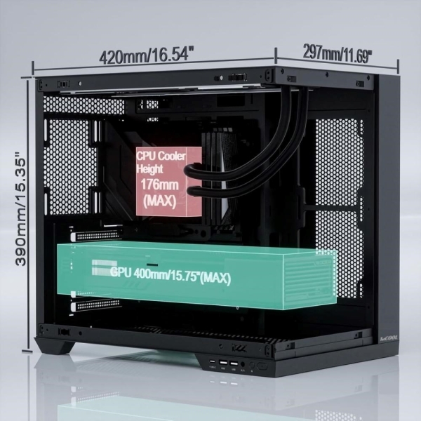 1stCOOL skříň DREAMER, Mid Tower, AU, USB 3.0, USB-C, černá