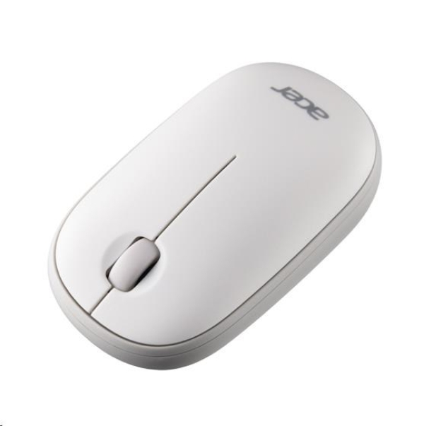 ACER Myš Acer Wireless Bubble Mouse White - RF2.4G, 1600 dpi, 102x60x32 mm, 60g bez AA baterie, retail pack