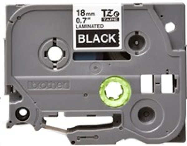 Páska Brother TZE-345, bílý/černý, 8m, 18mm