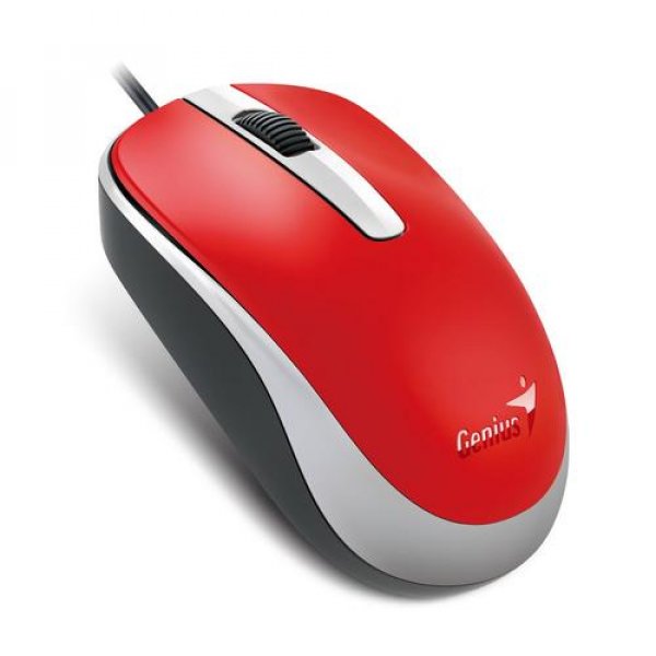 GENIUS DX-120/Kancelářská/Optická/Drátová USB/Červená