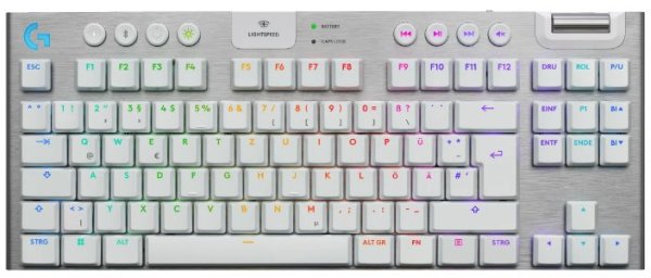 Logitech G915 X LIGHTSPEED TKL Low-Profile Wireless Gaming Keyboard - TACTILE - WHITE - US - 2.4GHZ/BT - USB-C - EMEA