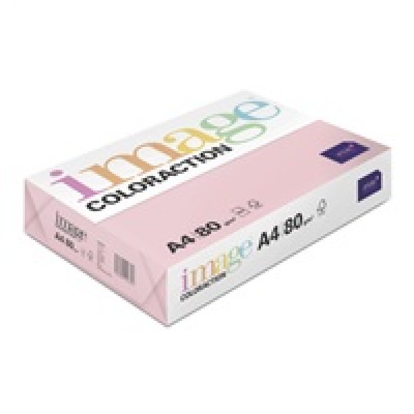 Xerografický papír Coloraction, Tropic, A4, 80 g/m2, světle růžový, 500 listů, vhodný pro inkoustový tisk