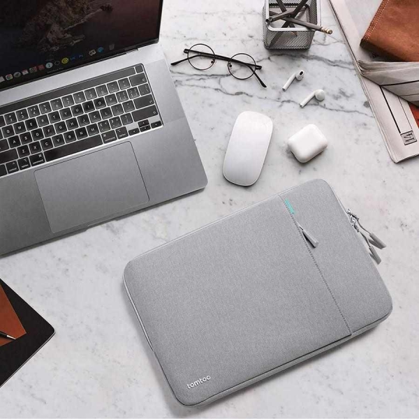 tomtoc Sleeve - 14" MacBook Pro, šedá