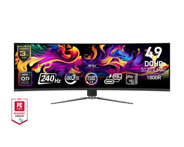 MSI MPG/491CQPX/49''/QD-OLED/5120x1440/240Hz/0,03ms/Black/2R?v=1746450149