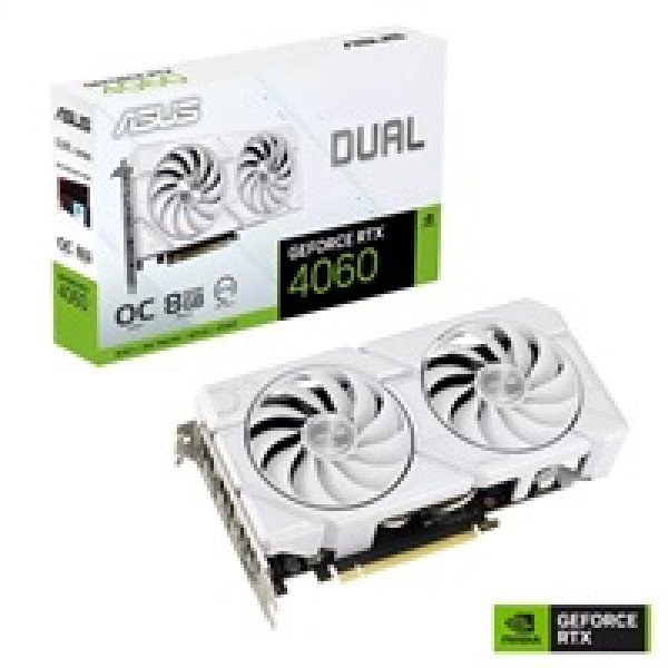 Dual GeForce RTX 4060 EVO White/OC/8GB/GDDR6