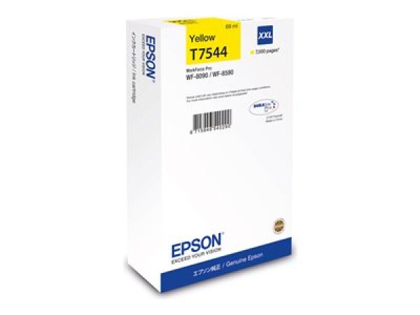 Epson T7544 - 69 ml - velikost XXL - žlutá - originální - inkoustová cartridge - pro WorkForce Pro WF-8090, WF-8590?v=1759391709