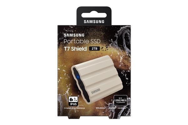 Samsung T7 Shield/2TB/SSD/Externí/2.5''/Béžová/3R