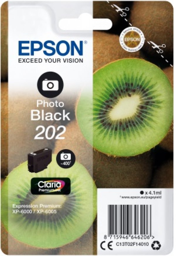 Náplň EPSON C13T02F14010, 202 foto černá (4,1 ml)