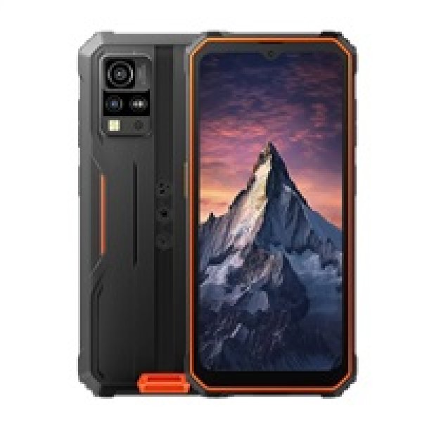 Rugged Smartphone Blackview BV4800 Pro 4G T606 4GB 128GB 5180-10W A14-D4, Black w Orange [No Charger]