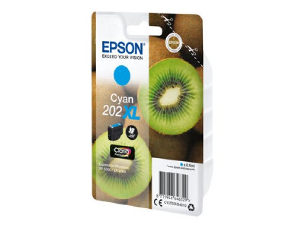 Náplň EPSON C13T02H24010, 202XL azurová (8,5 ml)