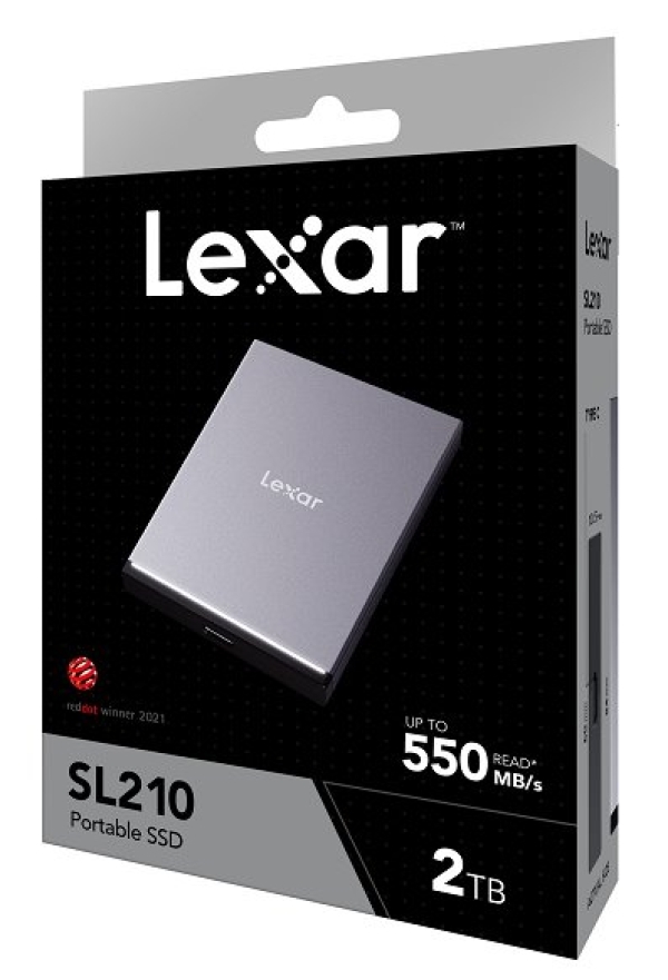 Lexar externí SSD 2TB SL210 USB 3.1 (čtení/zápis: 550/450MB/s)