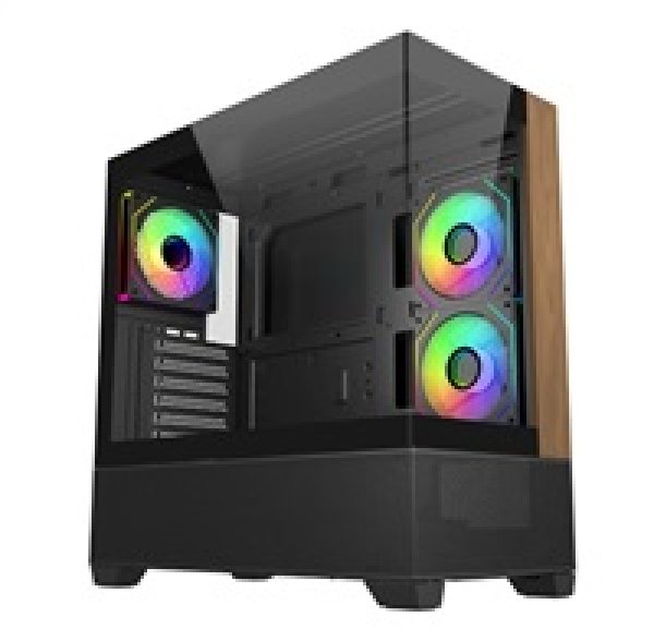 Cooler Master case Elite 690 Wood, ATX, Průhledná bočnice, 3x 120mm ARGB Fan, Černá?v=1762814402