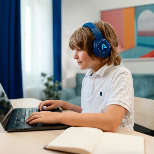 LAMAX GlowKid1 - dětská náhlavní sluchátka - pink