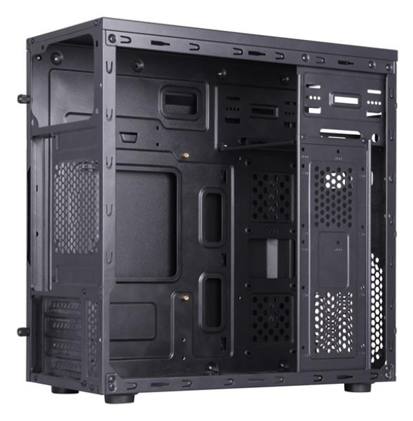1stCOOL skříň STEP Premium, micro tower, AU, USB 3.0, USB-C, 1x 120mm + 1x 80mm Fan, černá