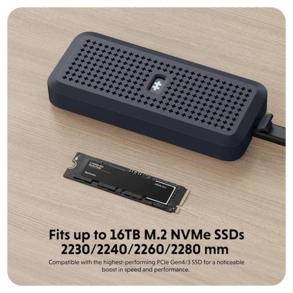 USB4 NVMe Externí ochranné pouzdro na SSD disky