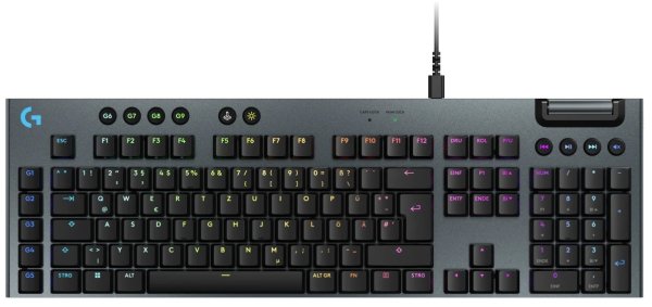 Logitech G915 X Low-Profile Wired Gaming Keyboard - TACTILE - BLACK - US - USB-C - EMEA