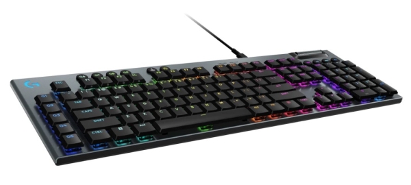 Logitech G915 X Low-Profile Wired Gaming Keyboard - TACTILE - BLACK - US - USB-C - EMEA