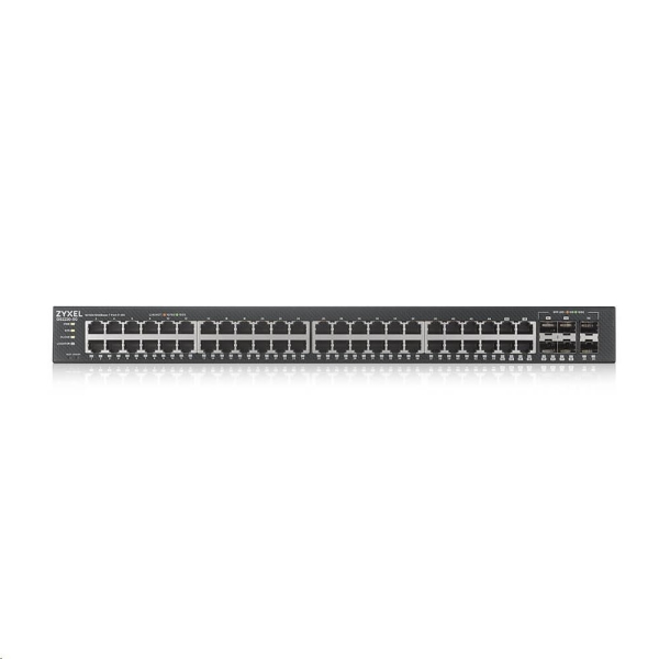 Zyxel GS2220-50 50-port L2 Managed Gigabit Switch, 44x gigabit RJ45, 4x gigabit RJ45/SFP, 2x gigabit SFP