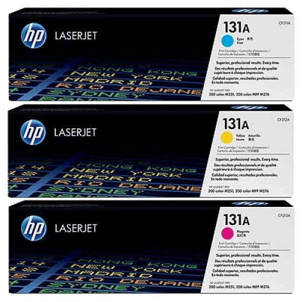 Toner HP 131A, U0SL1AM CMY (3x1800 stran) sada