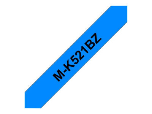 Brother M-K521BZ - Černá na modré - Role (0,9 cm x 8 m) 1 kusy páska pro tiskárnu - pro P-Touch PT-55, PT-55P, PT-65, PT-65LB, PT-65SB, PT-90