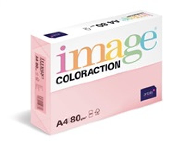 Xerografický papír Coloraction, Tropic, A4, 80 g/m2, světle růžový, 100 listů, vhodný pro inkoustový tisk