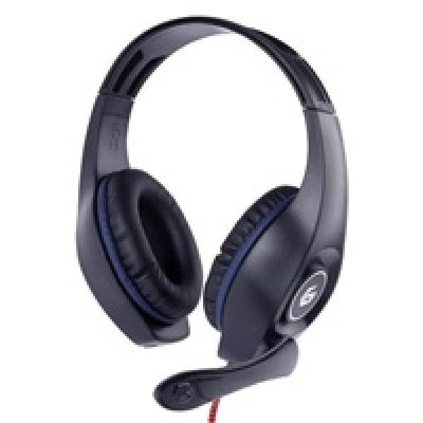 GEMBIRD sluchátka s mikrofonem GHS-05-R, gaming, černo-červená, 1x 4-pólový 3,5mm jack