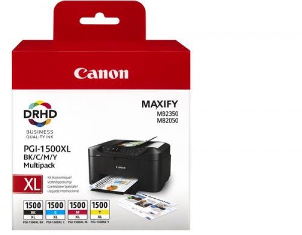 Sada náplní CANON PGI-1500XL, 9182B004 (1x34,7/3x12 ml)