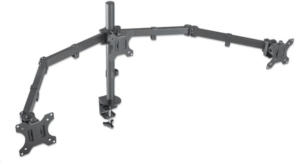 MANHATTAN Stolní držák pro 3 Monitory LCD, 13” až 27”