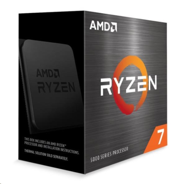AMD cpu Ryzen 7 5800X AM4 Box (bez chladiče, 3.8GHz / 4.7GHz, 32MB cache, 105W, 8x jádro, 16x vlákno), Zen3 Vermeer 7nm CPU