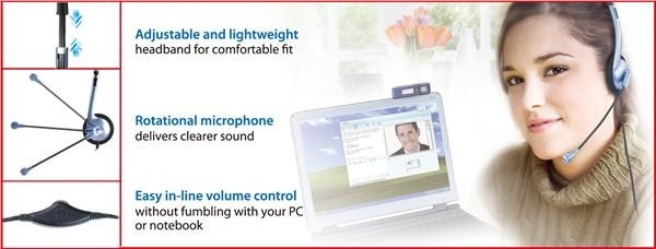 GENIUS sluchátka HS-02B s mikrofonem