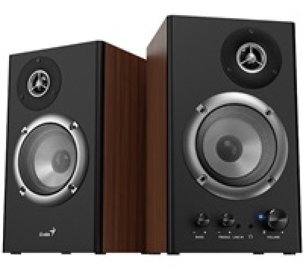 GENIUS repro SP-HF1200B 136W, 3,5mm jack, dřevěné, hnědo-černé