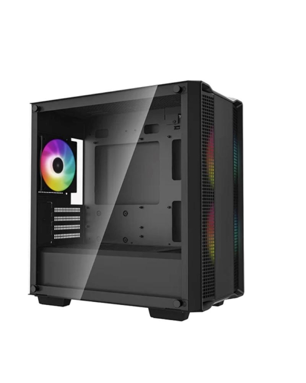 DEEPCOOL Case CC360 ARGB, mATX, Průhledná bočnice, 3x120mm Fan, černá