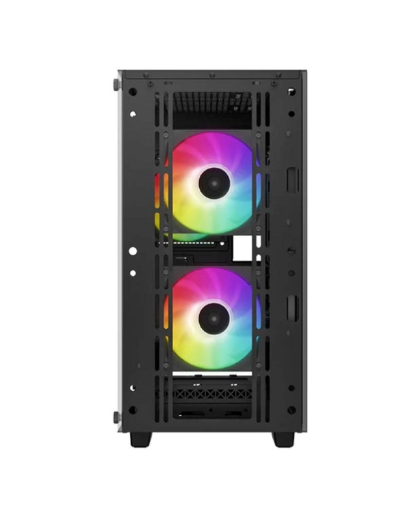 DEEPCOOL Case CC360 ARGB, mATX, Průhledná bočnice, 3x120mm Fan, černá