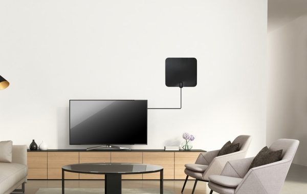 EVOLVEO Xany 2C LTE 230/5V, 41dBi aktivní pokojová anténa DVB-T/T2, LTE filtr