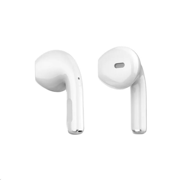 Orava bezdrátová sluchátka s mikrofonem, USB-C, dotykové ovládání, do uší, IPX3, bílá