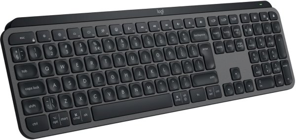 Logitech MX KEYS S/Bezdrátová USB + Bluetooth/US layout/Grafitová