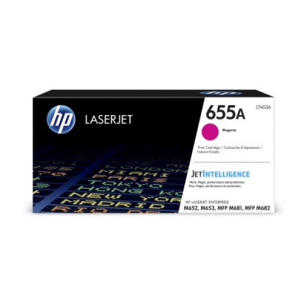 Toner CLJ CF453A, HP 655A purpurový (10 500 stran)