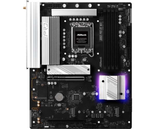 ASRock MB Sc LGA1851 B860 Pro RS WiFi, Intel B860, 4xDDR5, 1xDP, 1xHDMI, WiFi, ATX