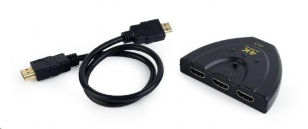 Kabel Gembird Datový přepínač HDMI switch, 3 cesty (DSW-HDMI-35)