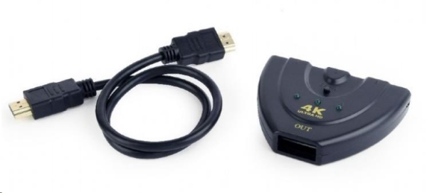 Kabel Gembird Datový přepínač HDMI switch, 3 cesty (DSW-HDMI-35)